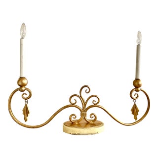 Large Midcentury Modern Golden Candelabra Style Light Fixture For Sale