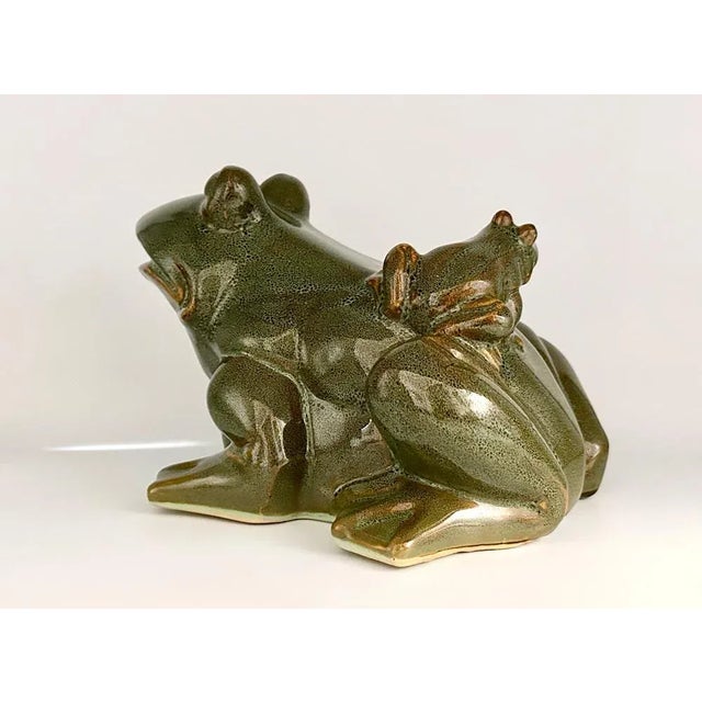 Mid-Century Modern Large Italian Ceramic Frog, 1960s For Sale - Image 3 of 10