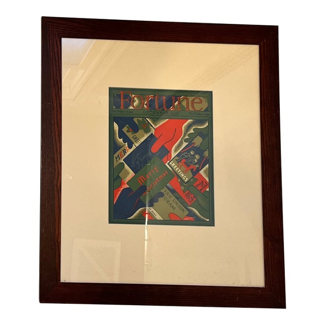 Art Deco Fortune Magazine Cover December 1936 - Framed For Sale