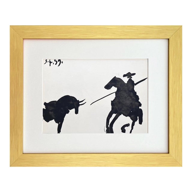 Artist: Pablo Picasso Country: Spain Title: Toros y Toreros 7 dated 3/4/59 Medium: Bichromie Marks: Not signed, not...