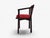 Edward Wormley, Horseshoe Chairs, Mahogany, Rosewood, Red Fabric, Usa, 1950s For Sale - Image 9 of 16