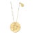Own Your Story Libra Astrological Pendant in Yellow Gold For Sale