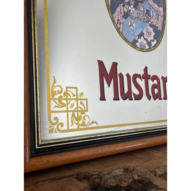 Wood Mid-Century Colman's Mustard Advertising Pub Mirror, 1950s For Sale - Image 7 of 18