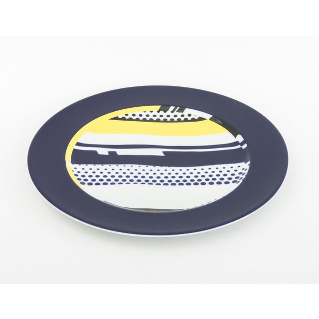 1990s Roy Lichtenstein Rosenthal Porcelain Service Plate For Sale - Image 5 of 7