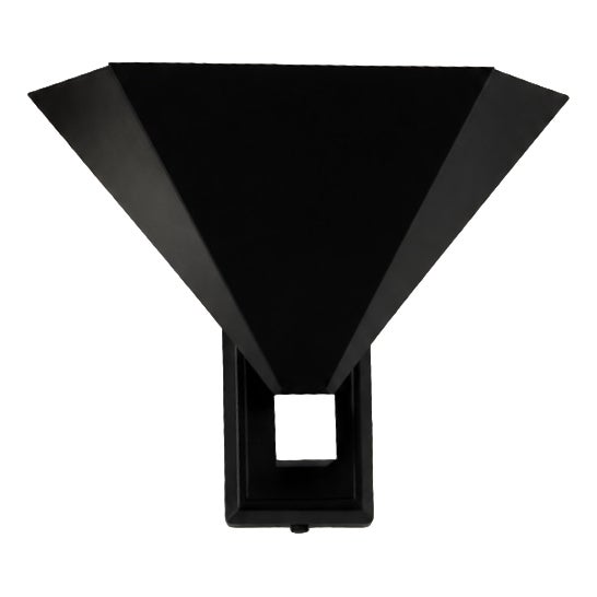 Vintage Wall Sconces in Matte Black Metal, Italy, 1980, Set of 2 For Sale