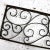 Antique Swirled Design Wrought Iron Railing Piece Trellis or Fence Section For Sale - Image 12 of 13