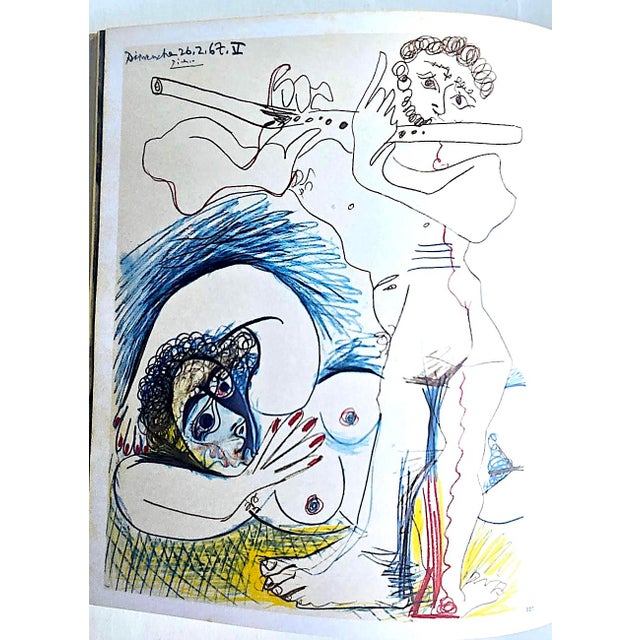 Textile 1969 1st Edition, "Picasso: His Recent Drawings 1966-1968", Charles Feld, Editor For Sale - Image 7 of 17