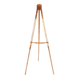 Vintage Handcrafted Floor Easel / Artist Painting Display Stand, circa 1930 For Sale