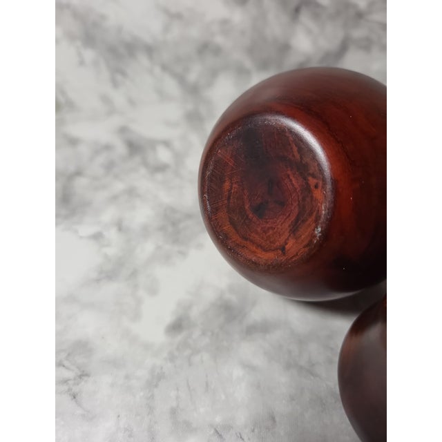 1990s Wood Pear Covered Toothpick Holder For Sale - Image 9 of 11