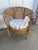 Islamic Pair of Barrel Back Woven Rattan Chairs For Sale - Image 3 of 12