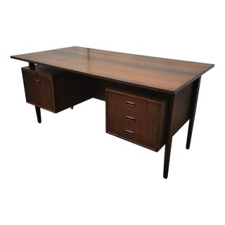 Mid-Century Danish Rosewood Desk, 1970s For Sale