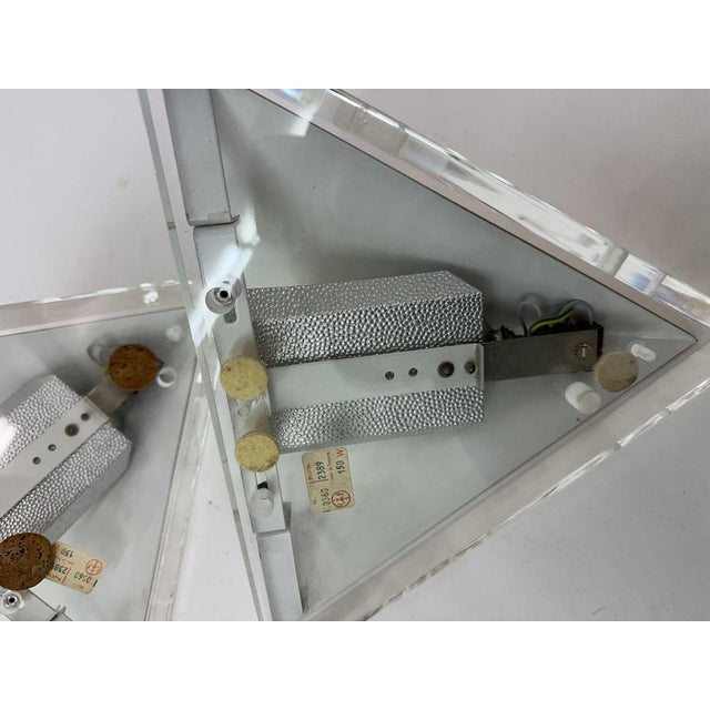 Vintage Acrylic Wall Lamps in Gold, 1970s, Set of 2 For Sale - Image 15 of 18