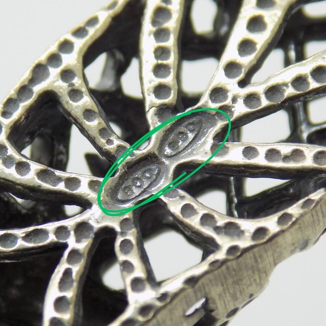 Vintage Italian Handmade Genuine Silver Loafer Shoe Dollhouse Miniature Figurine For Sale - Image 10 of 12