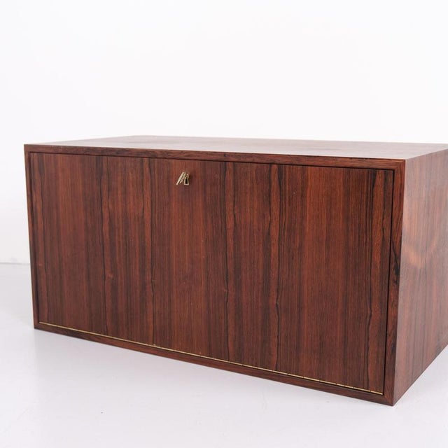 1960s Danish Rosewood Wall Mounted Cabinet, 1960s For Sale - Image 5 of 12