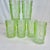 What a great find. We have here a set of 6 vintage pressed glassware from the 20th Century. They feature intricate design...
