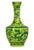 Mid 20th Century Ming Dynasty Porcelain Reproduction Vase Yellow and Green For Sale - Image 6 of 6
