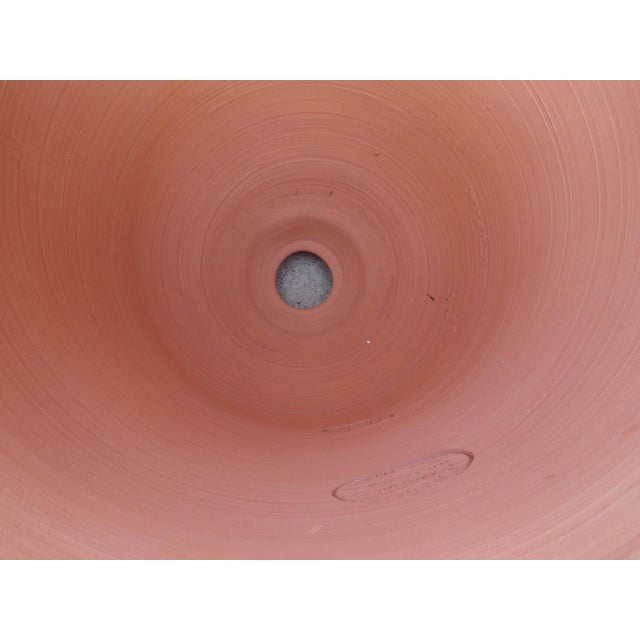 Cream Pair of Distressed Handmade French Anduze Pots in Traditional Finish For Sale - Image 8 of 16