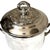 Vintage Rococo Oneida Usa Silverplate Covered Ice Bucket Ornate Floral Lid Glass Liner For Sale - Image 9 of 9
