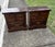 Pair of Heywood Wakefield Wood Nightstands in a Darker Stain Color with Three Drawers each.