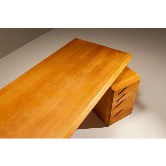 Adjustable Desk in Beech by Seltz, France, 1980s For Sale - Image 17 of 18