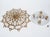1960s Brass Crystal Flush Mount Ceiling Light For Sale - Image 9 of 11