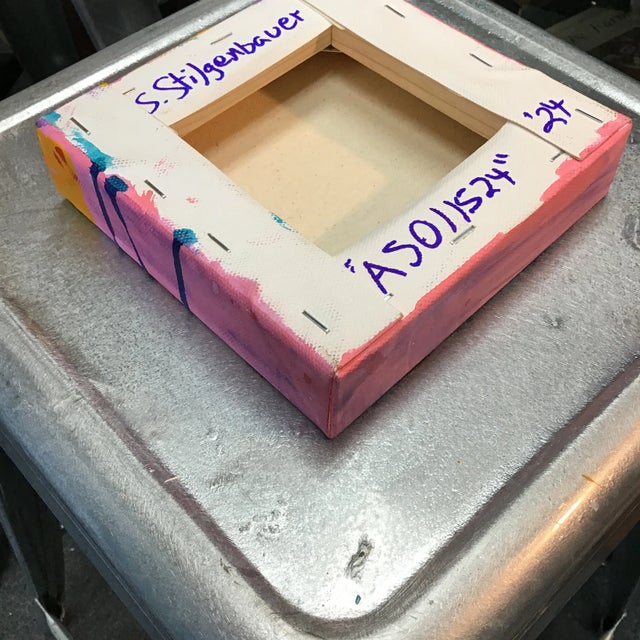 Contemporary “AS011524” Original Abstract Painting on Stretched Canvas For Sale - Image 3 of 4