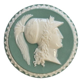 Jasperware Cameo Medallion Portrait, 1880 For Sale