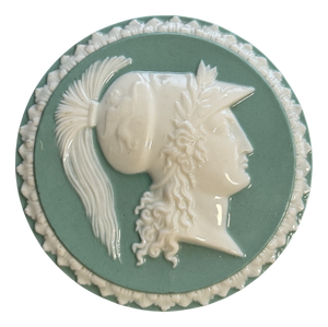 Jasperware Cameo Medallion Portrait, 1880