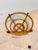 Tan Vintage Sculptural Palm Beach Style Rattan Coffee Table With Round Glass Top, C. 1970s For Sale - Image 8 of 9