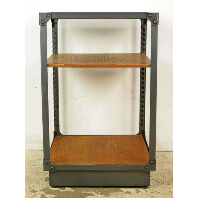 Reclaimed Wood & Steel Utility Shelf For Sale - Image 4 of 7