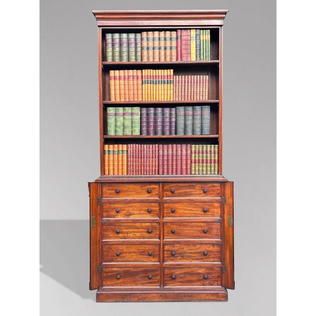 Antique Mahogany Bookcase, 1810 For Sale - Image 6 of 18
