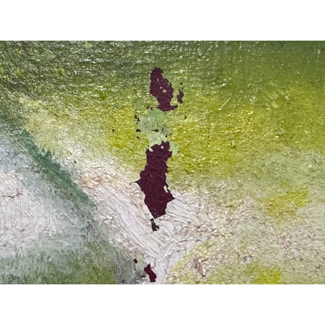 Textile Abstract Expressionist Betta Fish Oil Painting, Original For Sale - Image 7 of 12