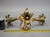 Gilt Metal Three-Light Chandelier by Hans Kögl, 1970s For Sale - Image 17 of 18