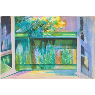 Camille Hilaire, Terrasse avec vue sur la Zorn, Lithograph For Sale