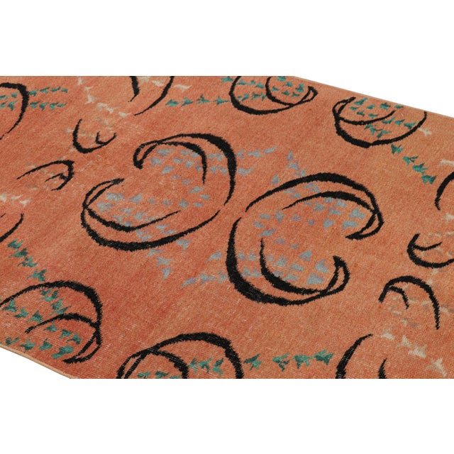 Hand-knotted in wool and originating from Turkey circa 1960 – 1970, this 4x7 vintage Zeki Müren rug is a unique addition...