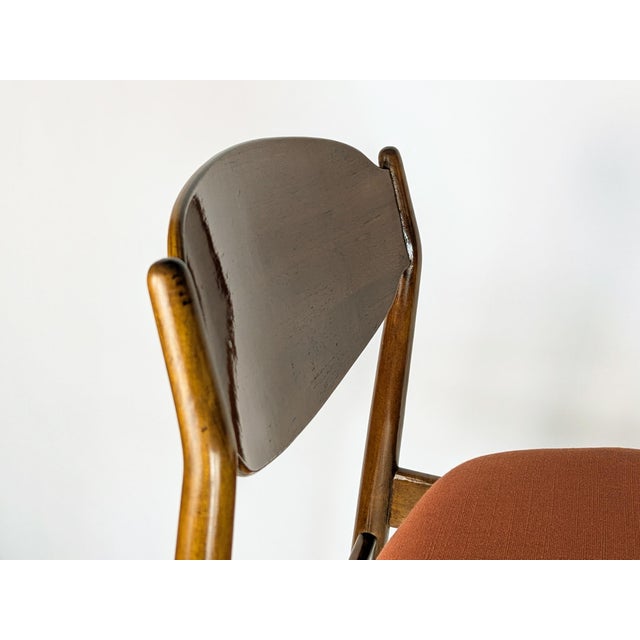 1960s Teak and Fabric Dining Chairs by Leonardo Fiori for Isa Bergamo, 1960s, Set of 5 For Sale - Image 5 of 18
