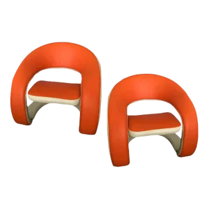 Sculptural Jaymar Lounge Chairs - A Pair