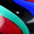 Glass Murano Vintage Red Black Blue Aqua Swirl Design Italian Art Glass Flower Shaped Ashtray Bowl For Sale - Image 7 of 8