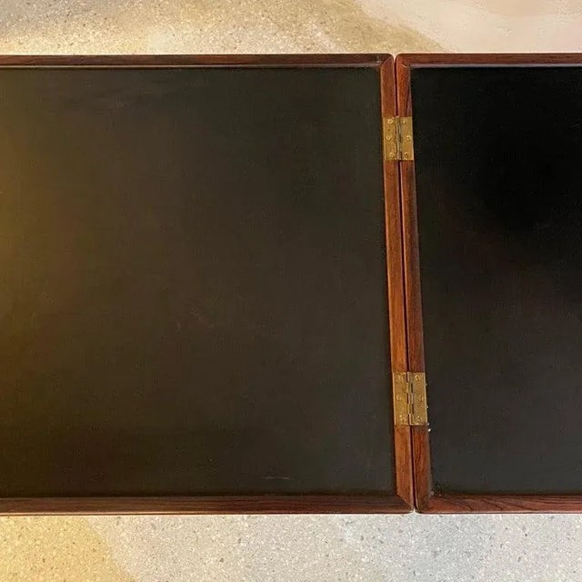 1960s Danish Modern Rosewood Extension Side Table Trolley by Kurt Östervig For Sale In New York - Image 6 of 10