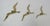German Flying Birds in Brass Wall Sculptures, Set of 3 For Sale - Image 4 of 4