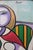 1980s Blue Picasso Female Cubist Painting, Framed For Sale - Image 6 of 6