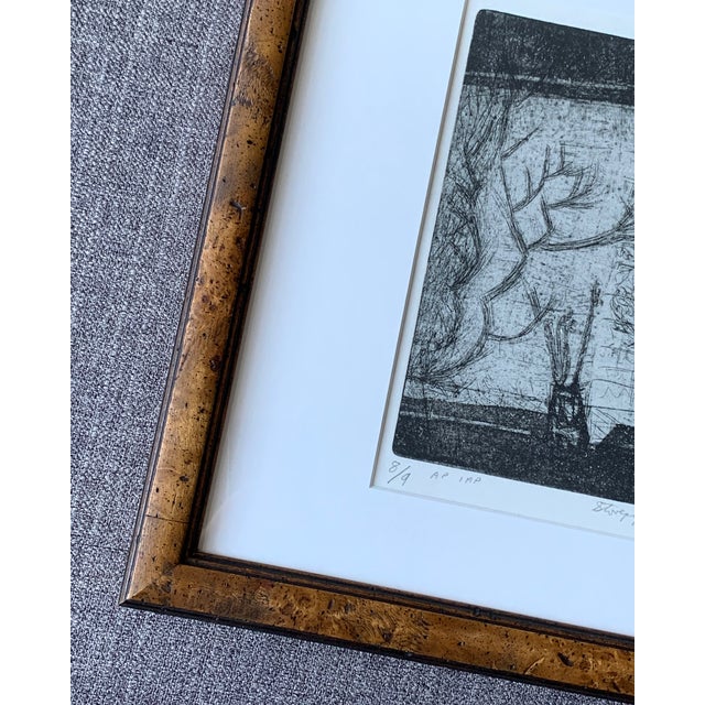 1970s 1974 Original Artist Proof Etching by Arnold Shives For Sale - Image 5 of 8