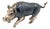 Miniature Boar in Nielada Silver For Sale