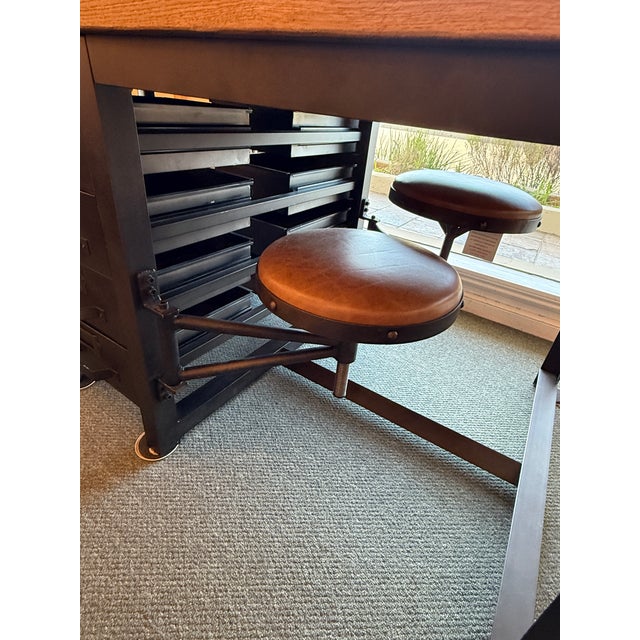 Four Hands Rupert Industrial Architect Work Table Desk | Chairish