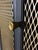 Mid 20th Century Mid 20th Century Modern Hollywood Regency-Inspired Ebony Display Cabinet With Brass Mesh Door For Sale - Image 5 of 11