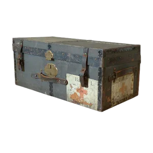 First World War Wooden Chest with Red Cross