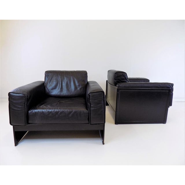 Postmodern Korium KM 3/1 Armchair in Leather by Matteo Grassi for Tito Agnoli For Sale - Image 3 of 18