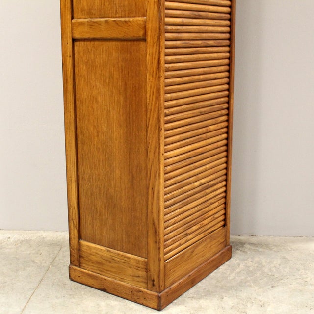 Vintage Filing Cabinet in Oak, 1920s For Sale - Image 10 of 16