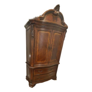 Neiman Marcus Armoire by a.r.t. Furniture in Warm Pomegranate For Sale