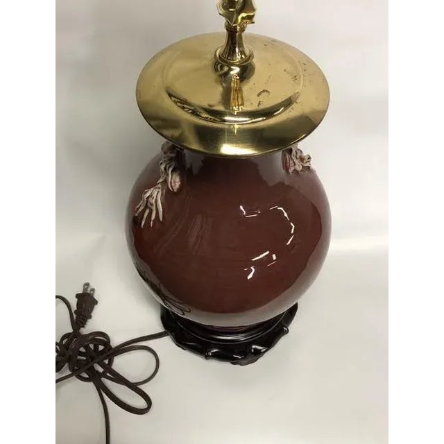 Chinese lamp. Made in the Mid 20th Century - 9" x 9" x 22"